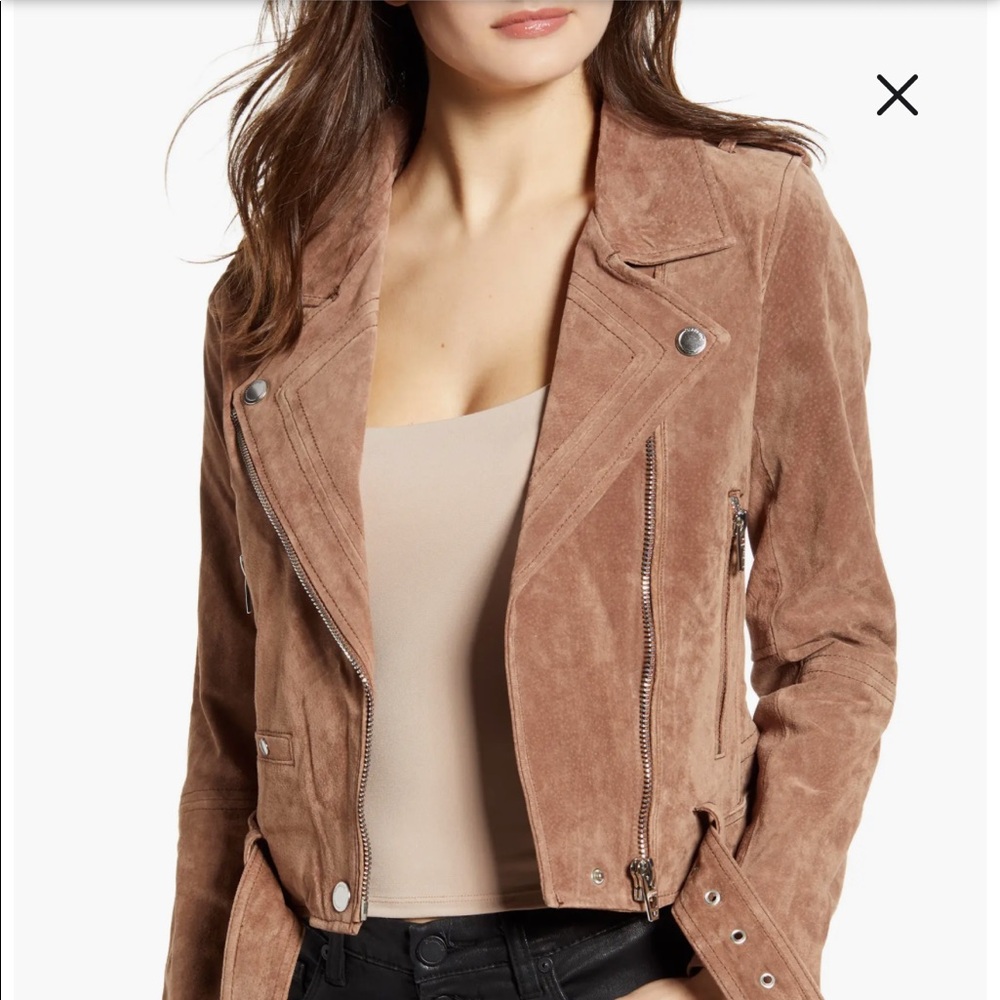 BlankNYC suede moto jacket